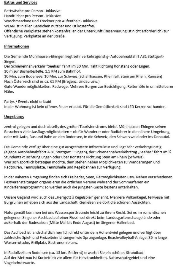 Ferienwohnung Krähennest in den Hegaubergen - Nähe Bodensee Muhlhausen-Ehingen Exterior foto